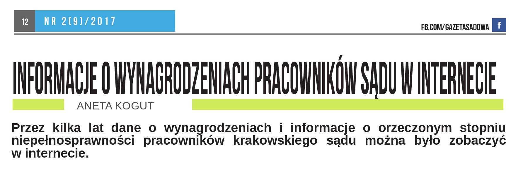 gazeta sądowa