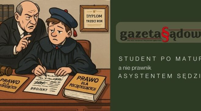 asystenci po maturze  grafika do artykułu gazety sądowej